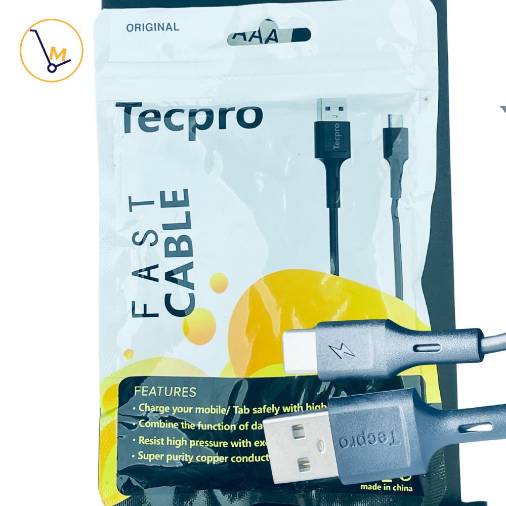 CABLE TYPE C TECPRO (NOIR)